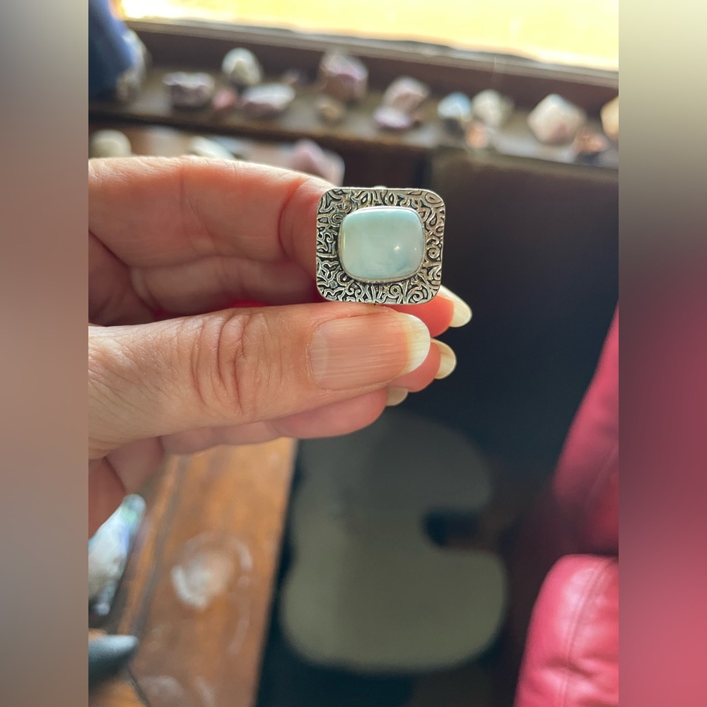 LARIMAR RING - Picture 2 of 6